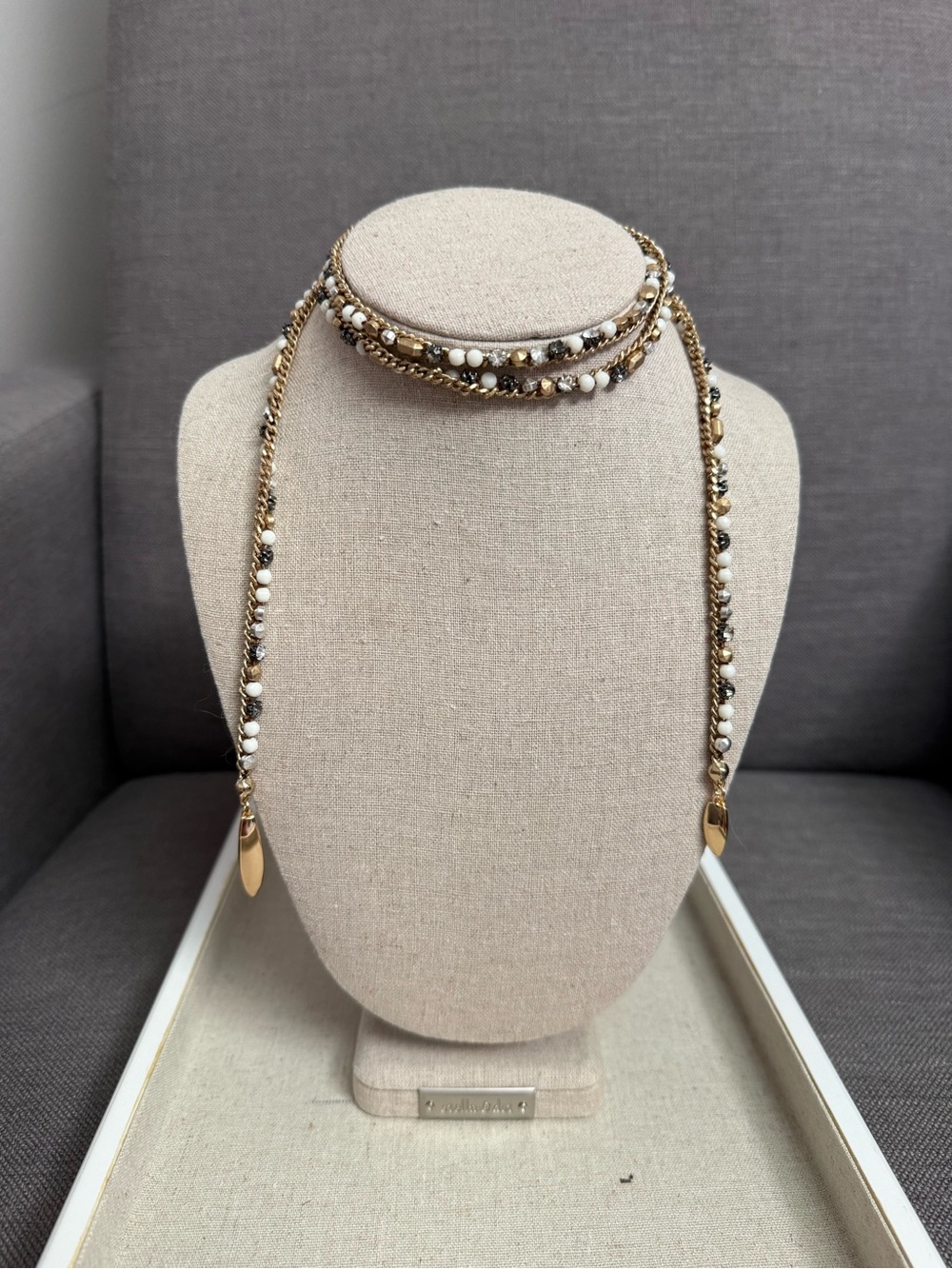 Stella & Dot Zoe Lariat Necklace in Gold
